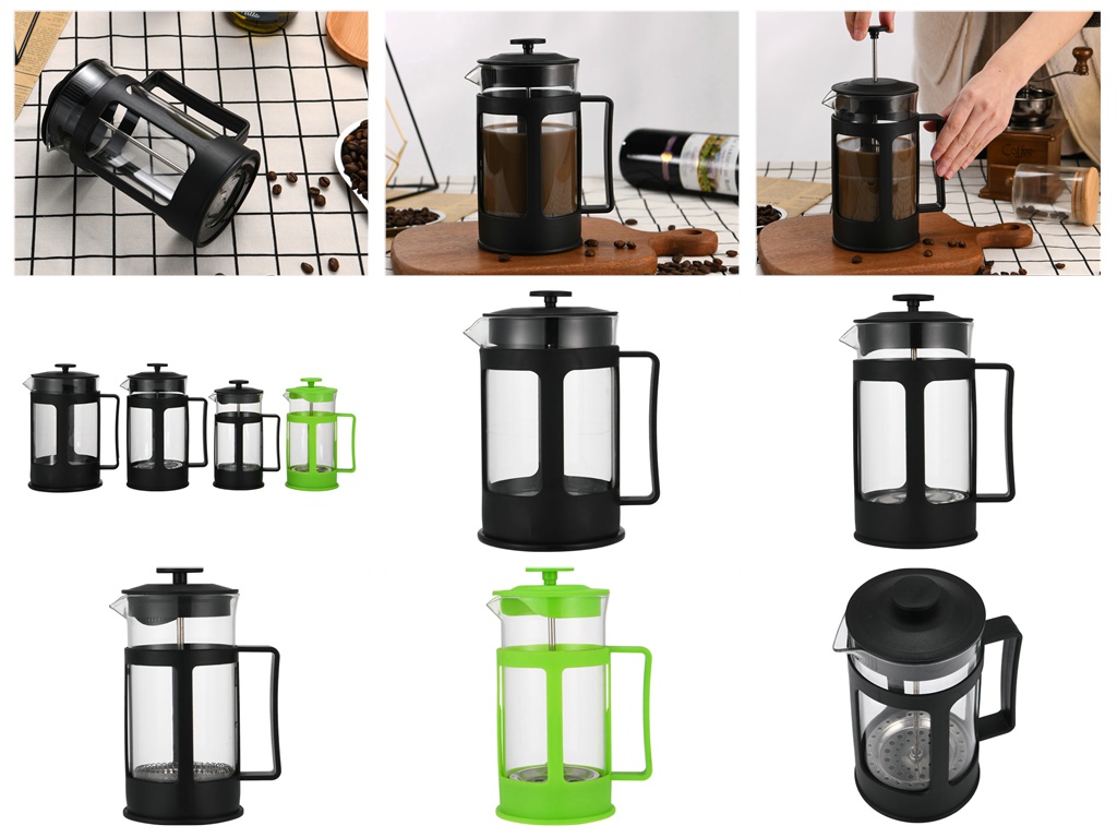 Coffee machine press pot