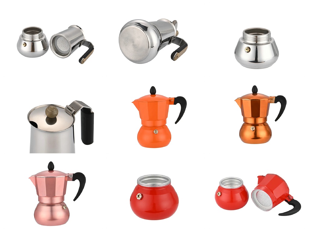 Round bottomed Mocha pot espresso machine and home coffee machine