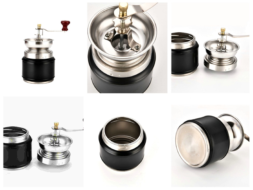 Spice grinder, kitchen grinding tool, stainless steel manual coffee grinder