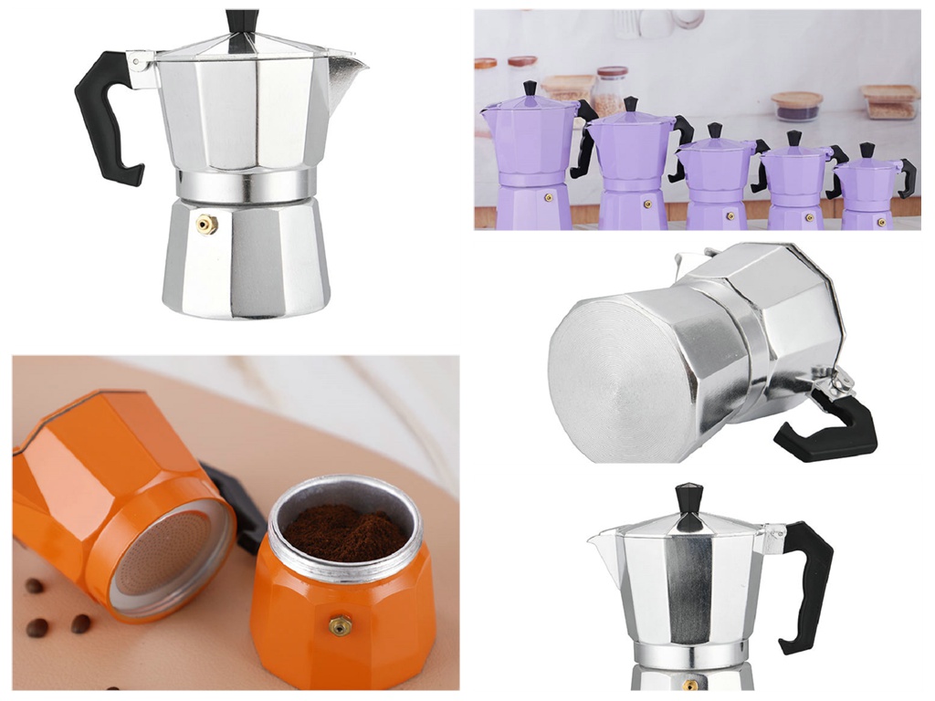 New Coffee Maker Pot Aluminium Percolator Espresso Maker 