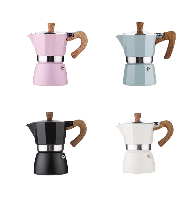 Italian Hand-Brew Coffee Moka Pots Manufacturers Various Capacities Thickened European Octagon Design Cold Extraction Pot