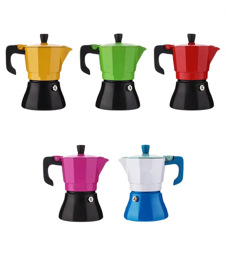 Italian espresso Mocha coffee pot capacity 150ml 300ml color selection LOGO can be customized