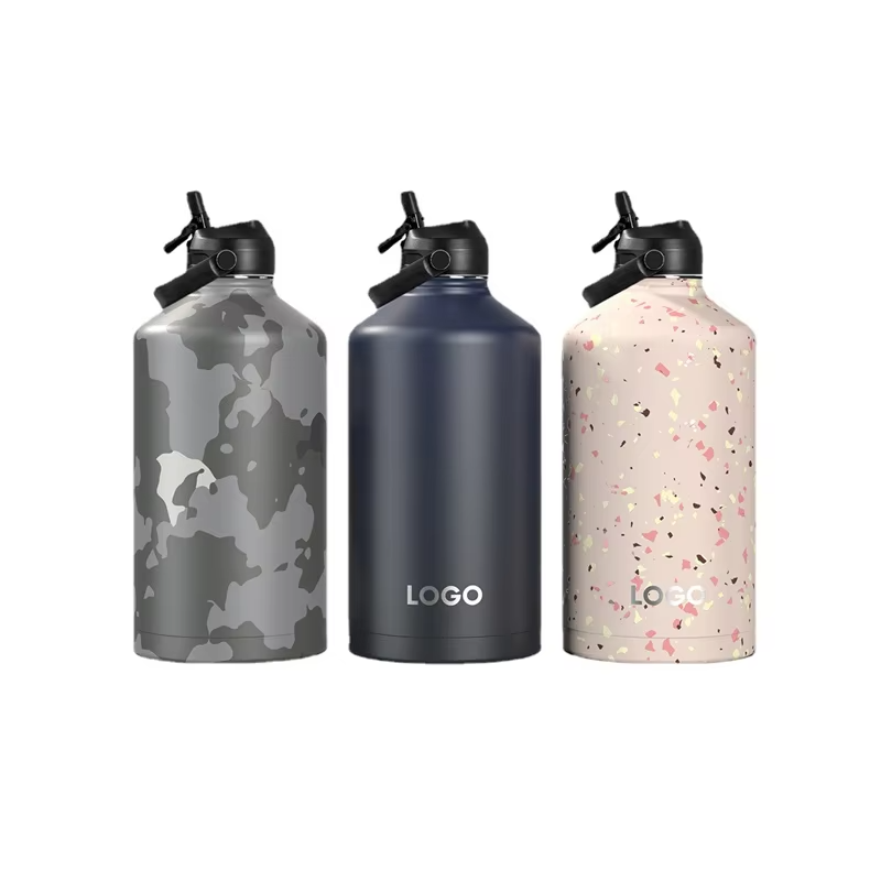 Outdoor stainless steel travel canteen camping water bottle large capacity thermal insulation cup