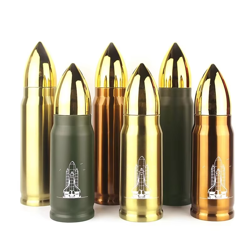 High Quality Wholesale OEM 500ml Double Wall Stainless Steel Water Bottle Vacuum Bullet Thermos Flask