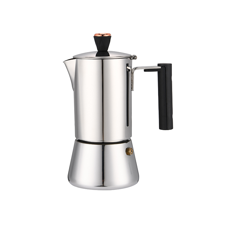 Custom High Quality 300ml Stainless Steel Moka Pot Italian Coffee Machine Maker