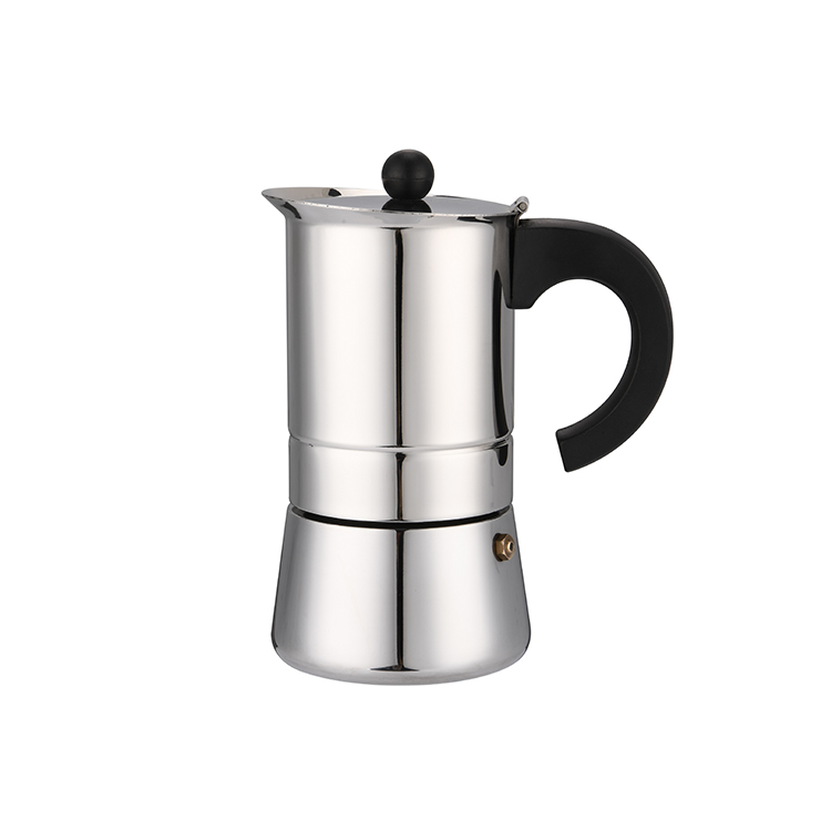 Manual Coffee Machine Maker Round Normal >10 Stovetop Espresso Moka Pot Factory Custom Handle Color 4-6cups Coffee moka pot